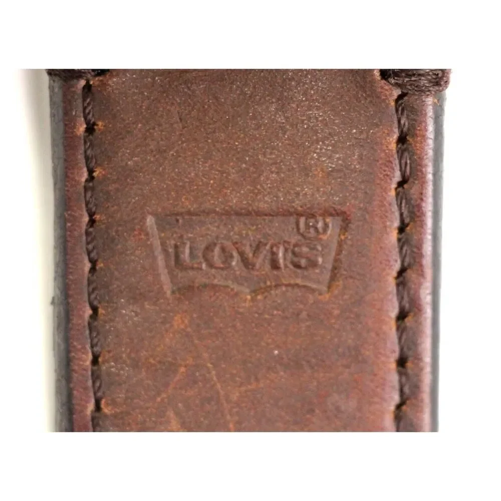 Levi's BROWN REAL LEATHER 1 3/8
